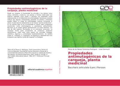 Propiedades antimutagénicas de la carqueja, planta medicinal