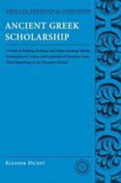 Ancient Greek Scholarship
