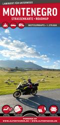 MoTourMaps Montenegro Auto- und Motorradkarte 1:27