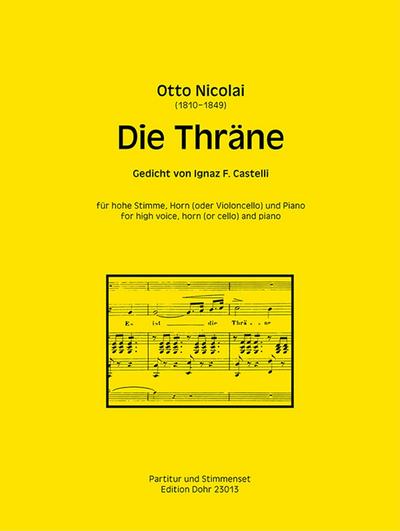 Die Thräne für hohe Stimme,Horn (Vc) und Piano