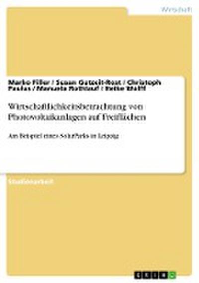Wirtschaftlichkeitsbetrachtung von Photovoltaikanlagen auf Freiflächen - Marko Filler