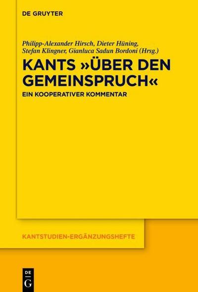 Kants ’Über den Gemeinspruch’