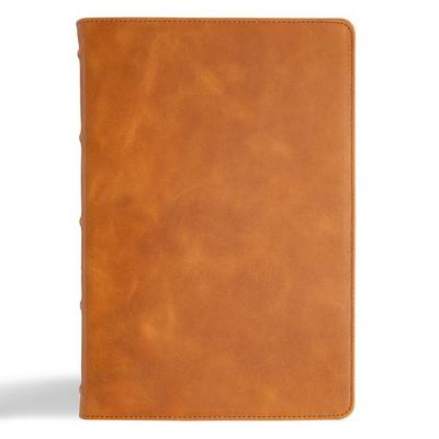 KJV Giant Print Bible, Holman Handcrafted Collection, Marbled Chestnut Premium Calfskin