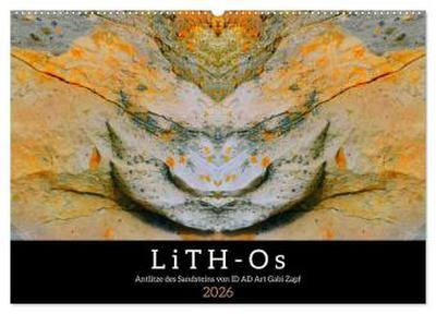LiTH-Os Antlitze des Sandsteins von ID AD Art Gabi Zapf (Wandkalender 2026 DIN A2 quer), CALVENDO Monatskalender