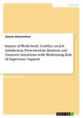 Impact of Work-Study Conflict on Job Satisfaction, Presenteeism, Burnout and Turnover Intentions with Moderating Role of Supervisor Support