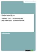 Versuch einer Einordnung des gegenwärtigen "Popfeminismus"