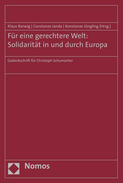 Für eine gerechtere Welt: Solidarität in und durch Europa