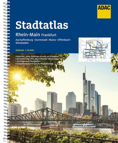 ADAC Stadtatlas Rhein-Main, Frankfurt 1:20 000
