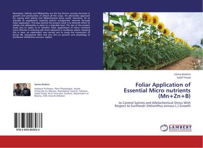 Foliar Application of Essential Micro nutrients (Mn+Zn+B)