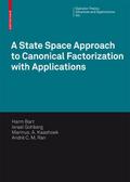 A State Space Approach to Canonical Factorization of Matrix Functions