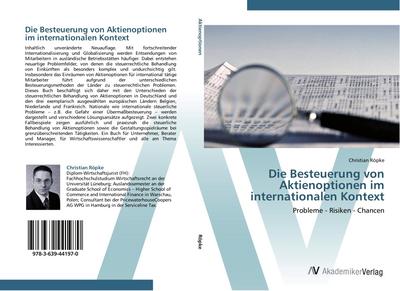 Die Besteuerung von Aktienoptionen im internationalen Kontext