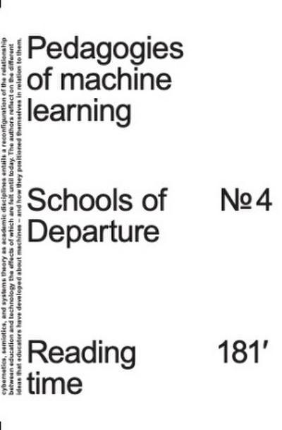 Pedagogies of Machine Learning