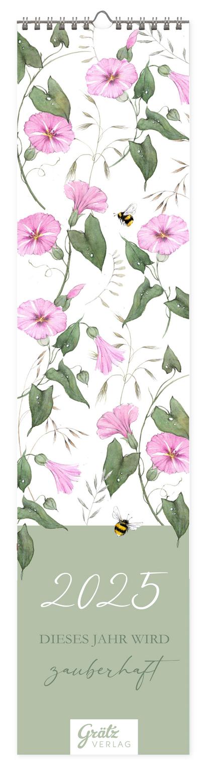 Monatsplaner 2025, Rosa Blüten