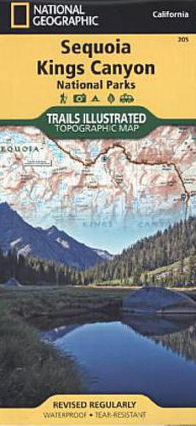 Sequoia and Kings Canyon National Parks Map