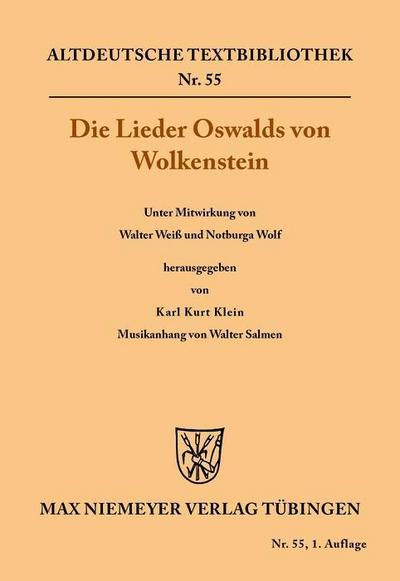 Die Lieder Oswalds von Wolkenstein