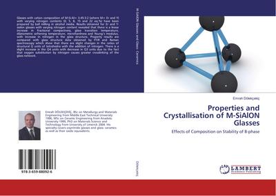Properties and Crystallisation of M-SiAlON Glasses