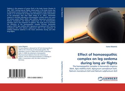 Effect of homoeopathic complex on leg oedema during long air flights