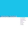 Design Things