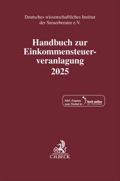 Handbuch zur Einkommensteuerveranlagung 2025. ESt 2025