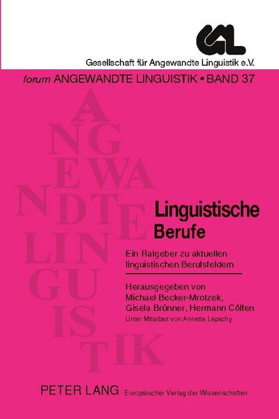 Linguistische Berufe
