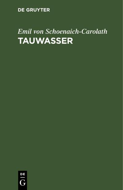 Tauwasser