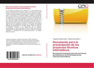 Documento para la presentación de los proyectos técnicos informáticos