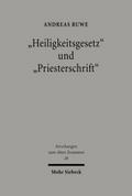 ’Heiligkeitsgesetz’ und ’Prieste