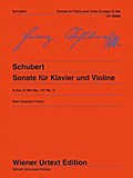 Sonate (Sonatine) D-Dur: Nach Autograf und Erstdruck. op. 137/1. D 384. Violine und Klavier.: Edited from autograph and first edition. op. 137/1. D 384. violin and piano. (Wiener Urtext Edition)