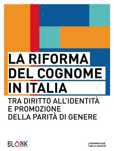 La riforma del cognome in Italia