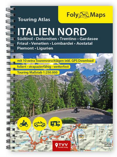 FolyMaps Touringatlas Italien Nord 1:250.000