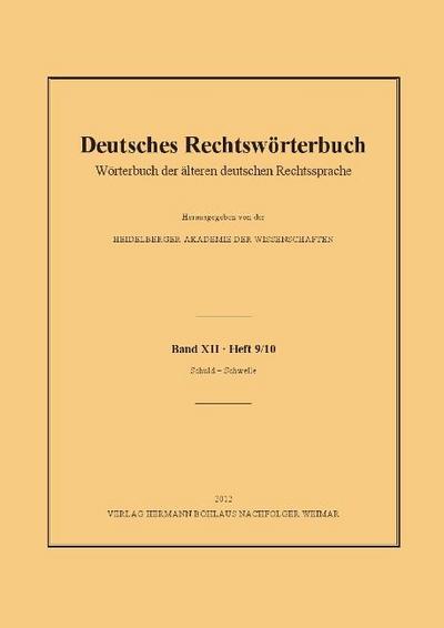Deutsches Rechtswörterbuch; .