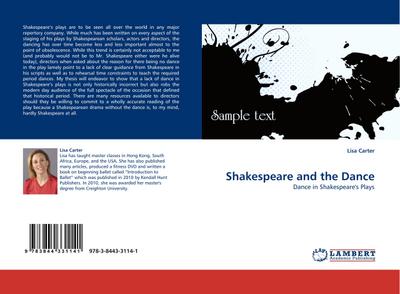 Shakespeare and the Dance