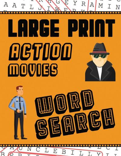 Large Print Action Movies Word Search
