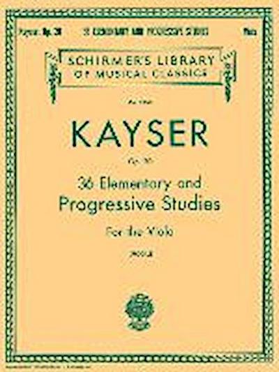 36 Elementary and Progressive Studies