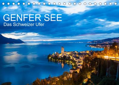 GENFER SEE  Das Schweizer Ufer (Tischkalender 2023 DIN A5 quer)