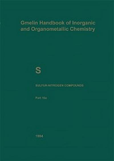 S Sulfur-Nitrogen Compounds