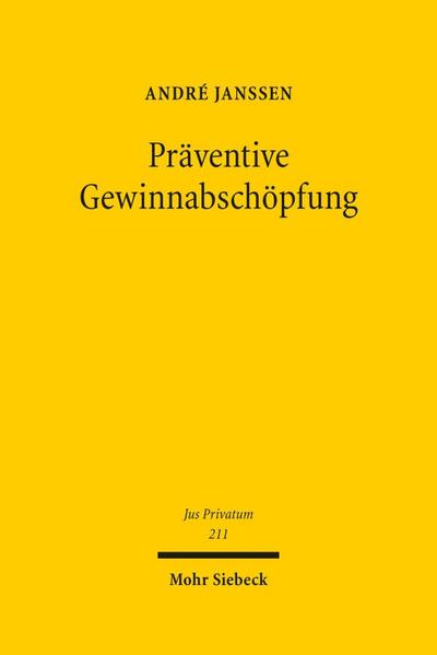 Präventive Gewinnabschöpfung