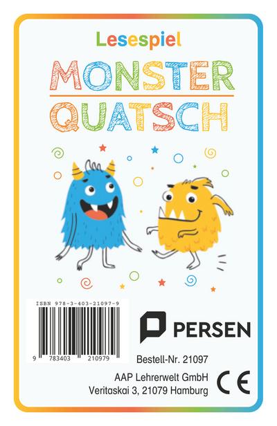 Lesespiel Monster-Quatsch