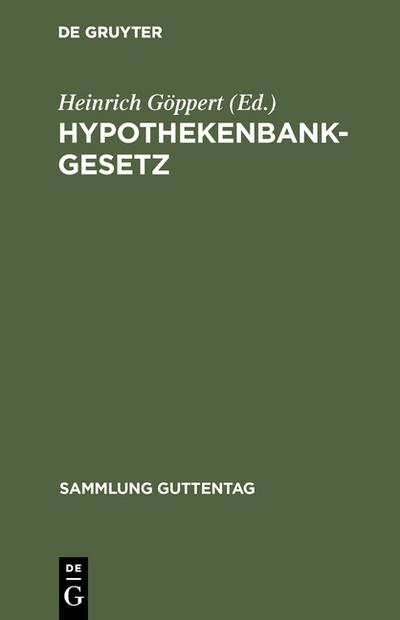 Hypothekenbankgesetz