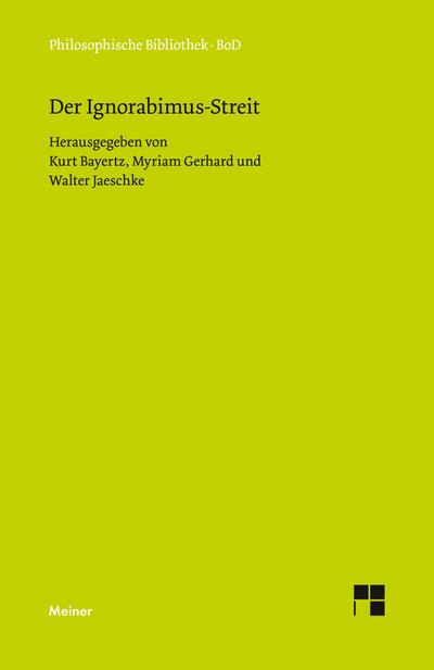 Der Ignorabimus-Streit