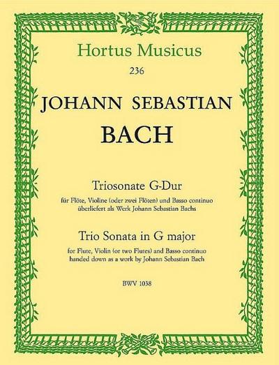 Triosonate G-Dur BWV1038für Flöte, Violine und Bc