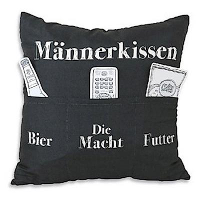 HERGO Kissen m.Taschen Männerkissen