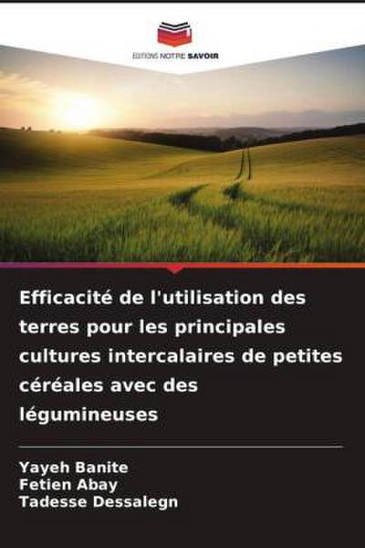 Efficacité de l’utilisation des terres pour les principales cultures intercalaires de petites céréales avec des légumineuses