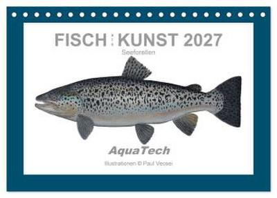 Fisch als Kunst 2027: Seeforellen (Tischkalender 2027 DIN A5 quer), CALVENDO Monatskalender
