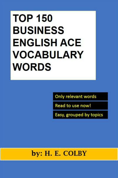 Top 150 Business English Ace Vocabulary Words