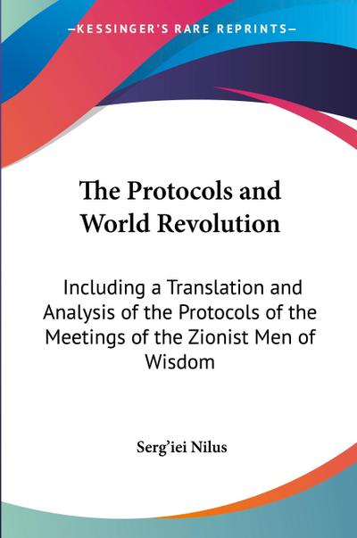 The Protocols and World Revolution