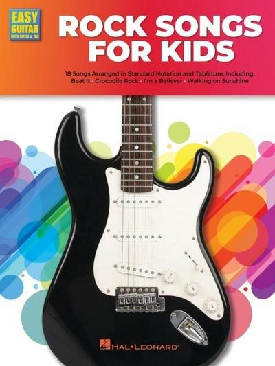 Rock Guitar Songs for Kids: Easy Guitar with Notes & Tab Songbook