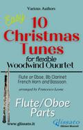 Flute/Oboe part of "10 Christmas Tunes" for Flex Woodwind Quartet