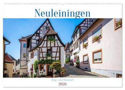 Neuleiningen - Burg- und Weindorf (Wandkalender 2026 DIN A2 quer), CALVENDO Monatskalender