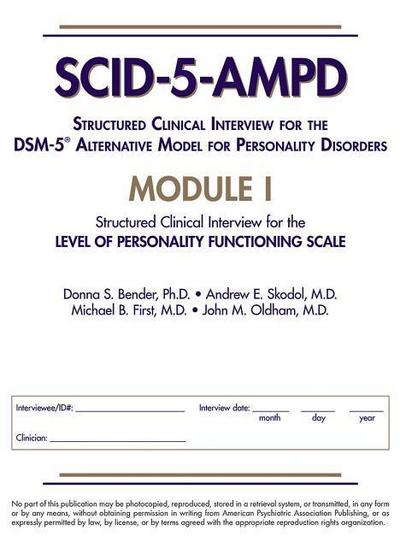 Structured Clinical Interview for the DSM-5 (R) Alternative